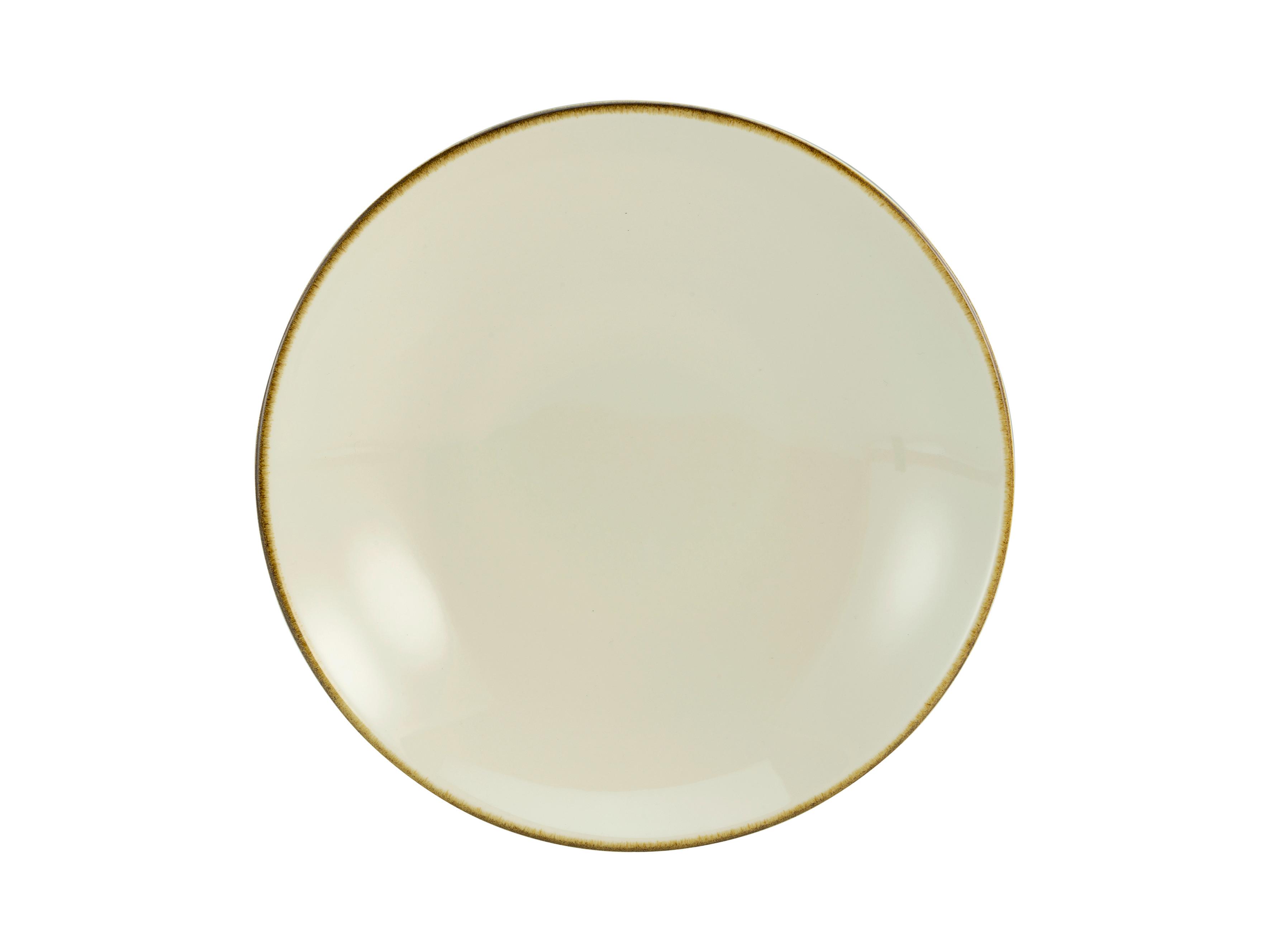 Talíř Na Polévku Linen, Ø: 22cm - bílá/krémová, keramika (22/22/4cm) - Premium Living