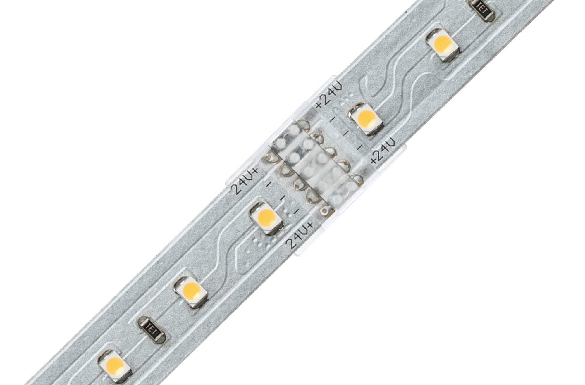 LED-Streifen Connector Verbindungstück Weiß - Weiß, Basics, Kunststoff (2,0/0,45cm) - Paulmann