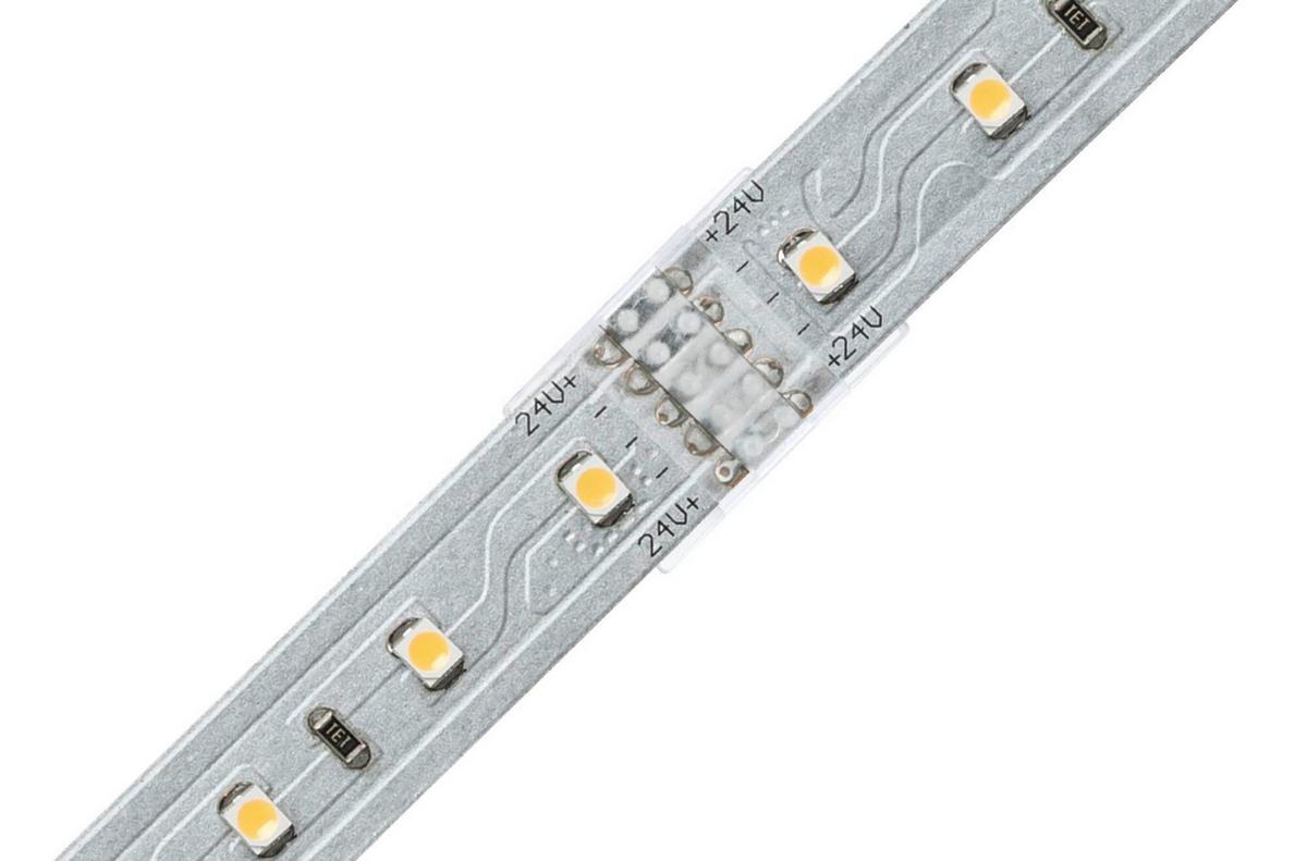 Led-streifen Connector Verbindungstück Weiß - Weiß, Basics, Kunststoff (2,0/0,45cm) - Paulmann