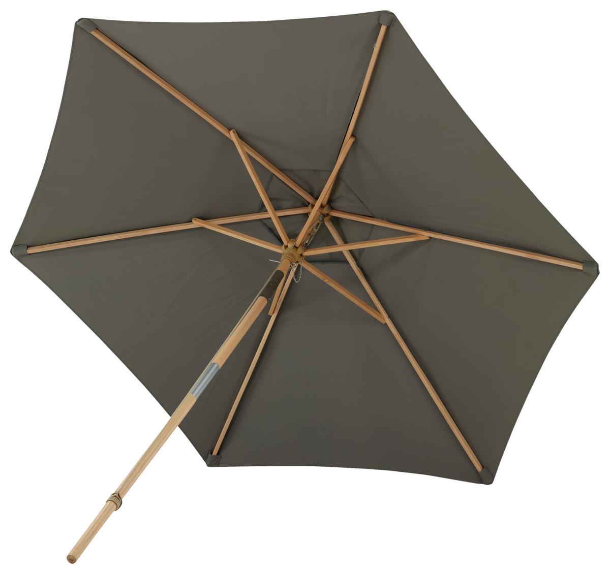 Sonnenschirm Corypho - Grau, KONVENTIONELL (250/232cm) - Gardenson