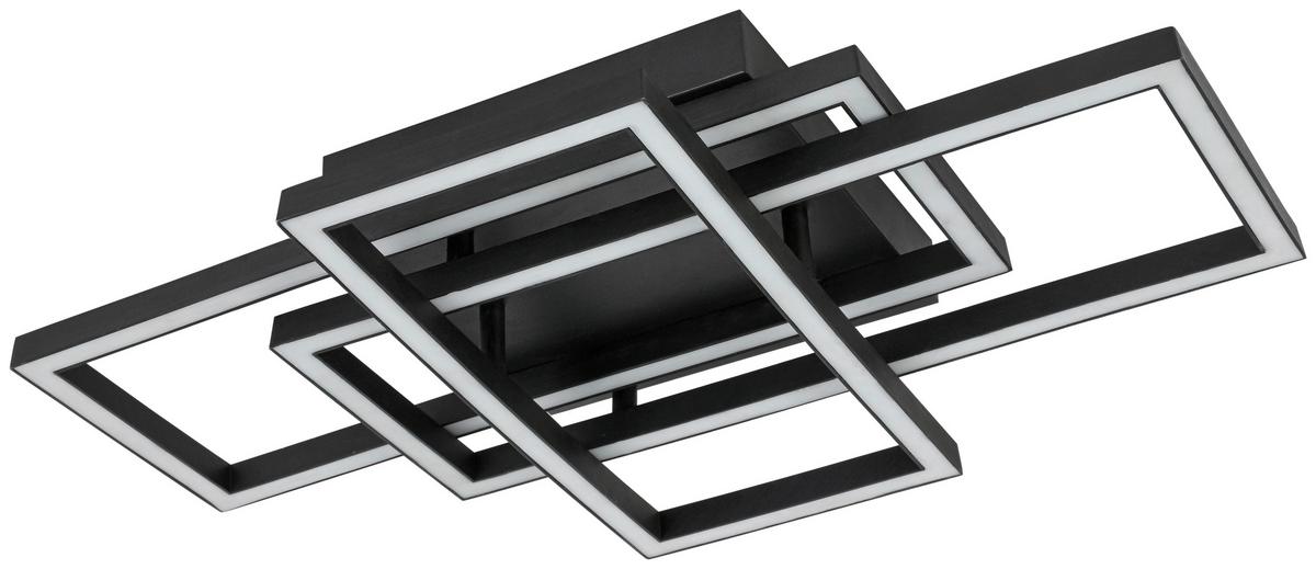 Led Mennyezeti Lámpa Savi - fekete/fehér, Modern, műanyag/fém (36/58/9,1cm) - Luca Bessoni