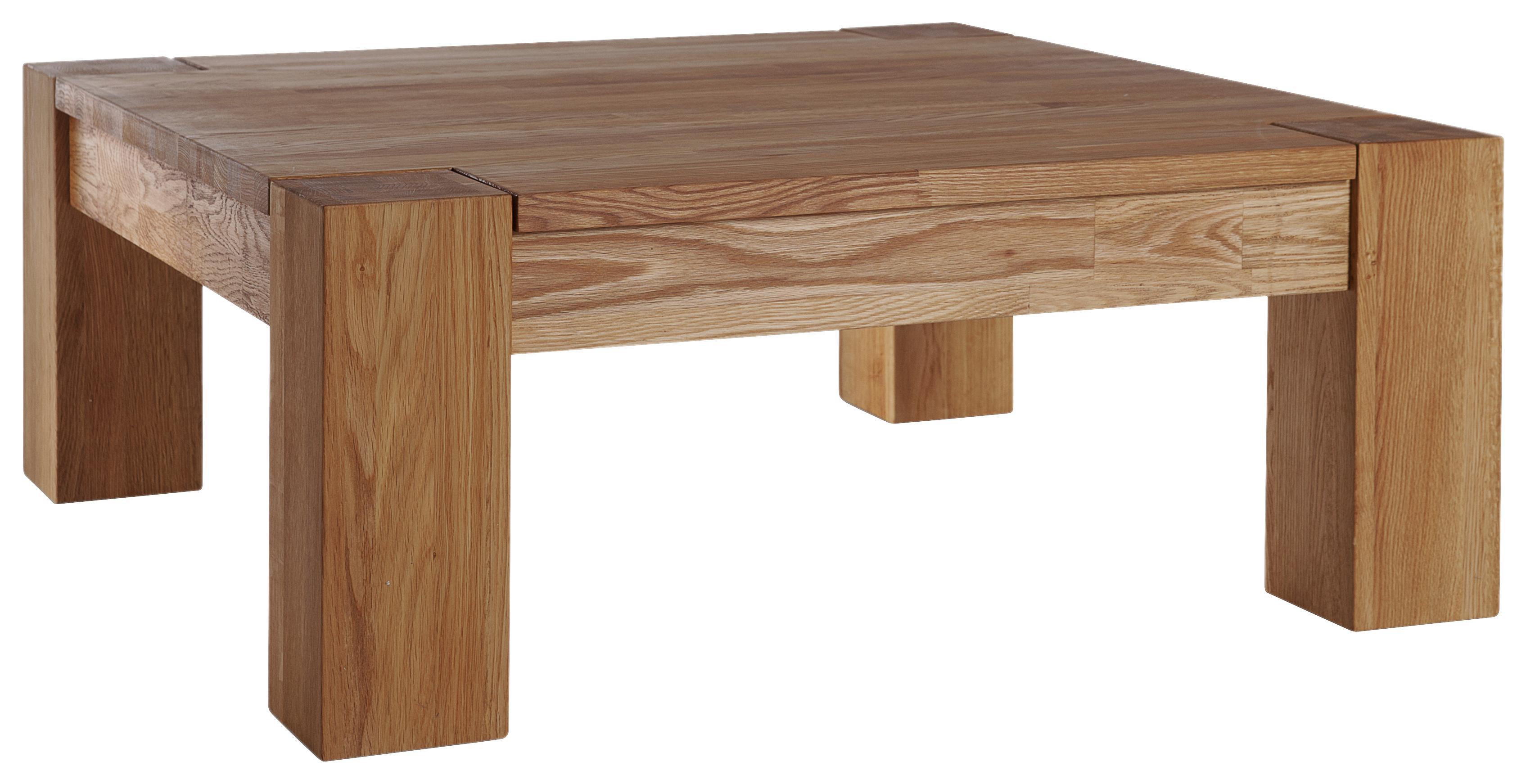 Couchtisch Branco B: 85 cm Wildeiche - Naturfarben, Basics, Holz (85/35/85cm)