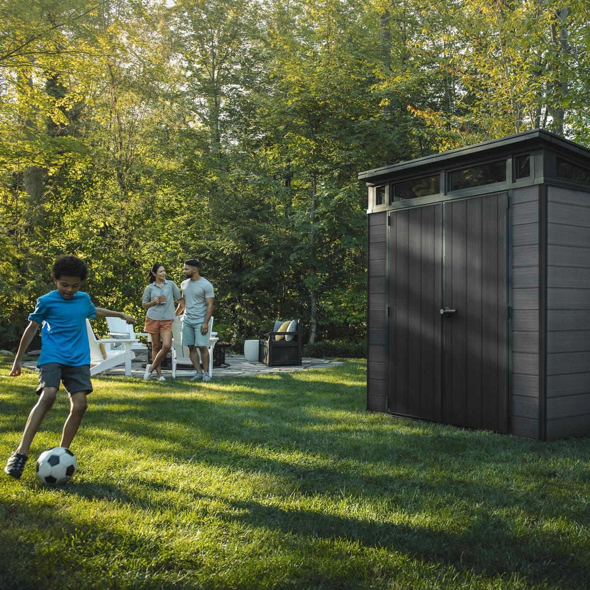 Kerti Ház Cortina 7x7 - sötétszürke (216/226/218cm) - Keter