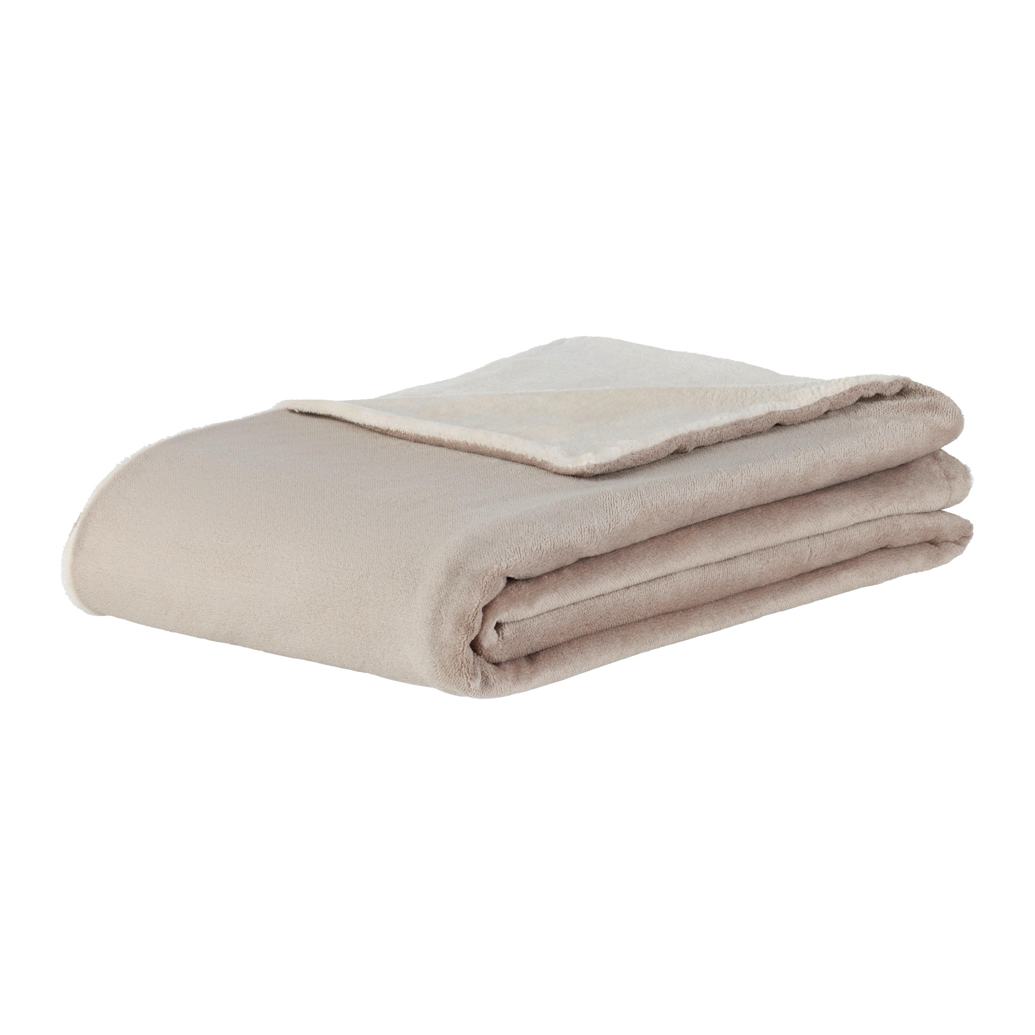 MĚKKÁ DEKA WENDY - bílá/béžová, Konvenční, textil (150/200cm) - Mömax