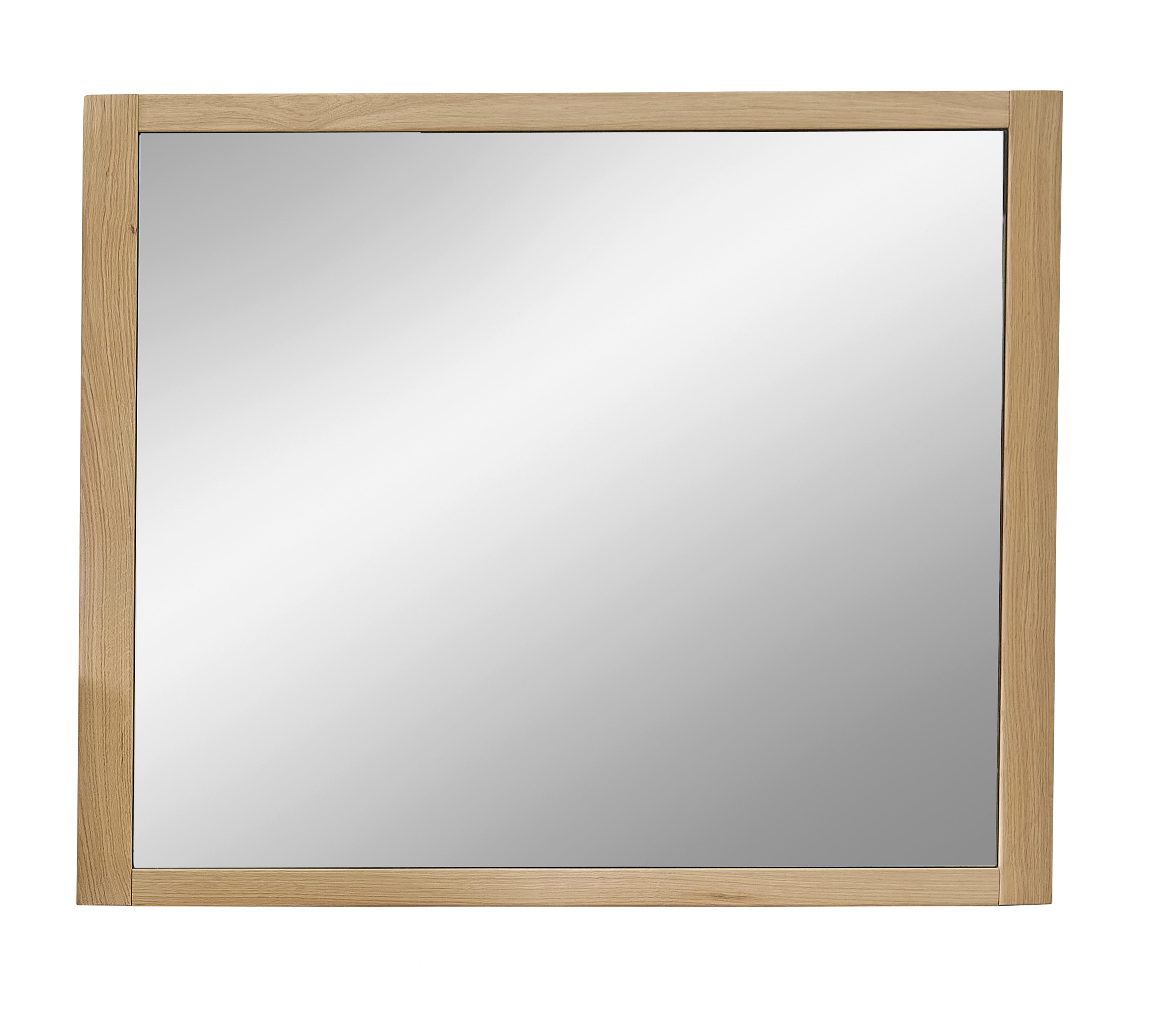 Wandspiegel Montana Wildeiche, B: 90 cm - Wildeiche, Basics, Glas/Holz (90/75/2cm) - Livetastic