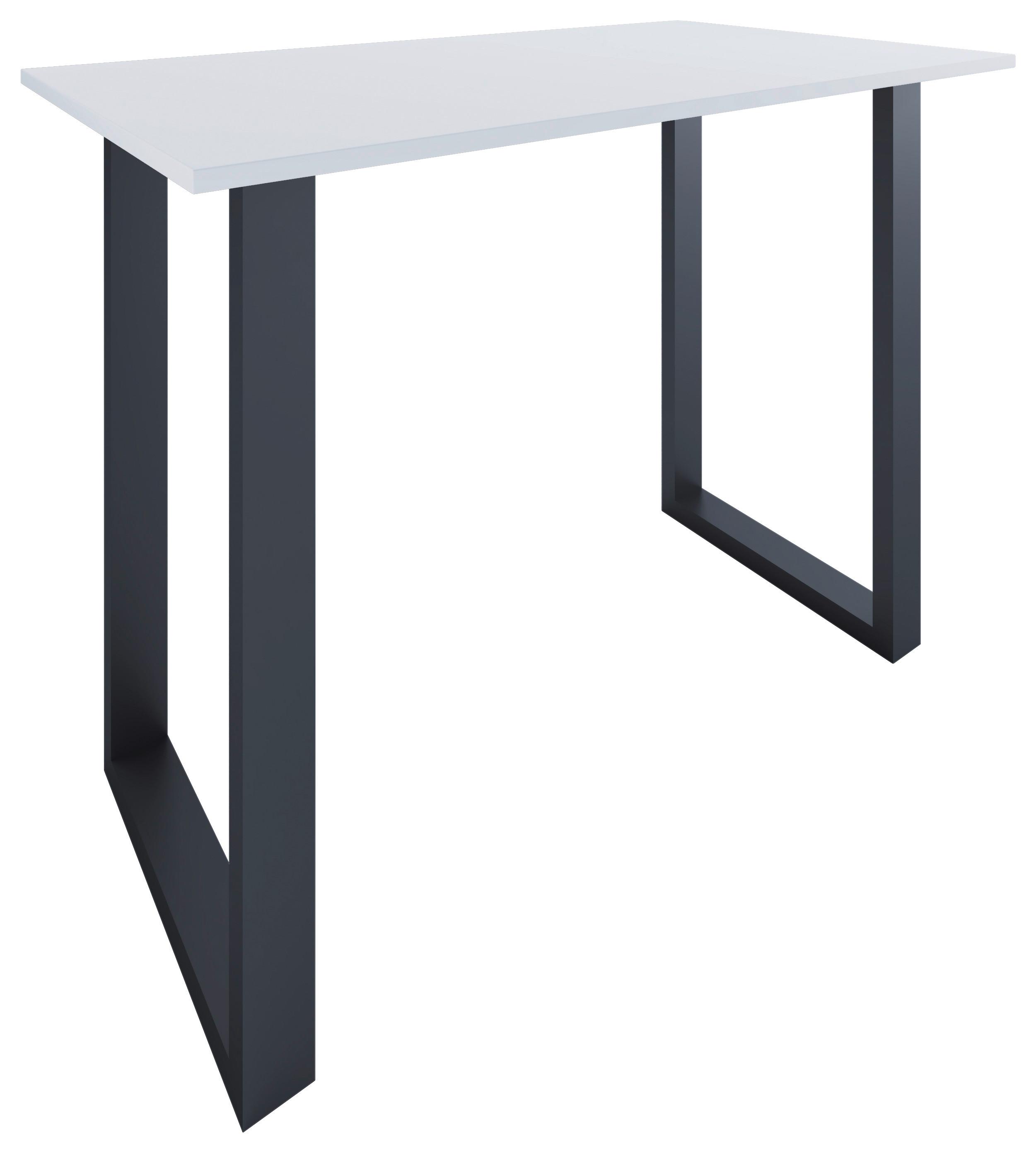 Bartisch Xona B 140x80 - Anthrazit/Schwarz, KONVENTIONELL, Holzwerkstoff/Metall (140/80/102cm)