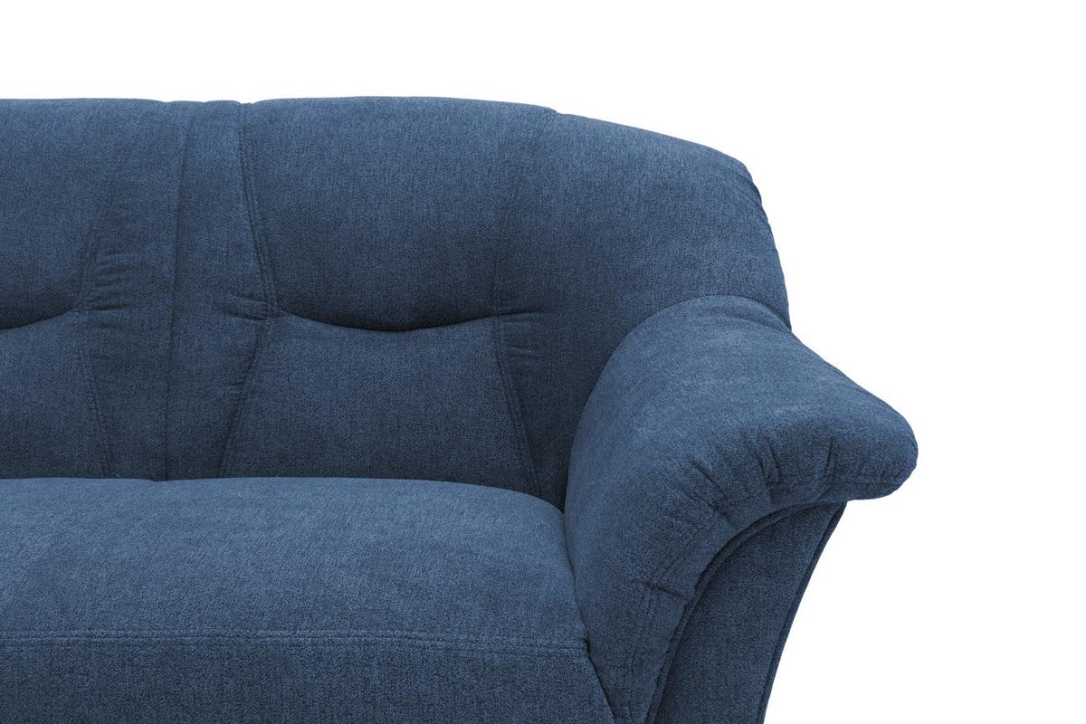 Ecksofa Sarafina - Schwarz/Dunkelblau, KONVENTIONELL, Textil (146/232cm) - MID.YOU