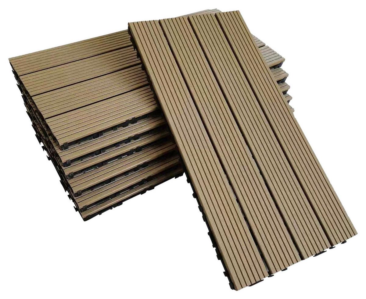 TERRASSENFLIESE PH-WPC-TF-PP6030 - Beige, KONVENTIONELL, Holzwerkstoff (60/30/2.4cm) - Prestige Home