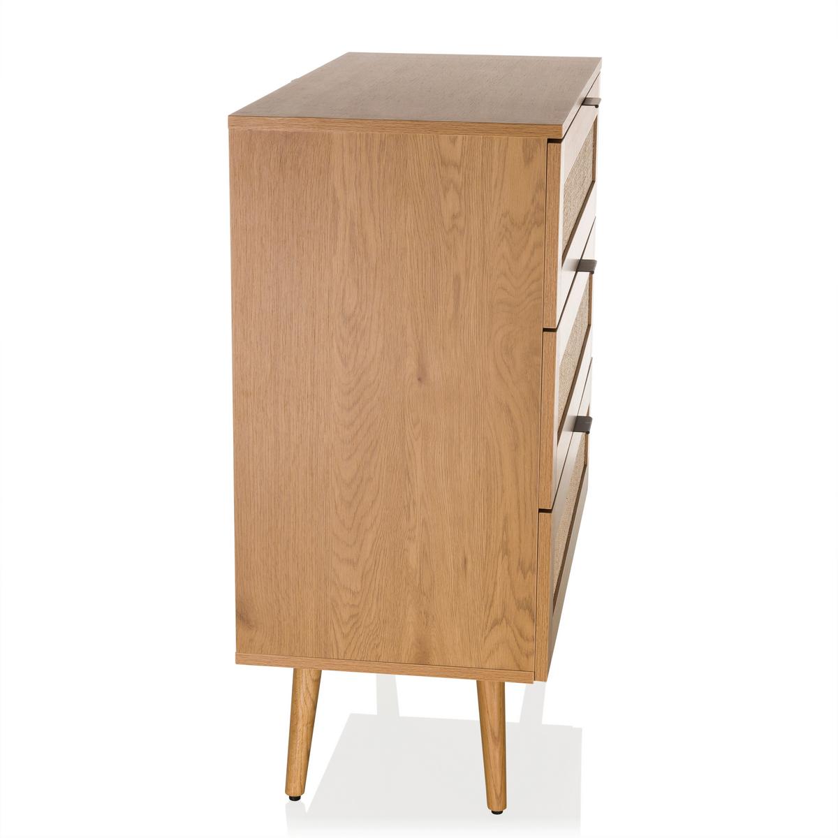 Kommode Boheo Eichefarben B: 80 Cm - Eichefarben, MODERN, Holzwerkstoff (80/90/40cm) - MID.YOU