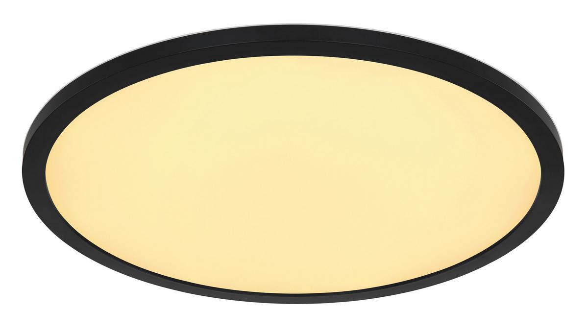 LED-Deckenleuchte 41562-24brgb - Opal/Schwarz, Design, Kunststoff (42/2,5cm) - Globo