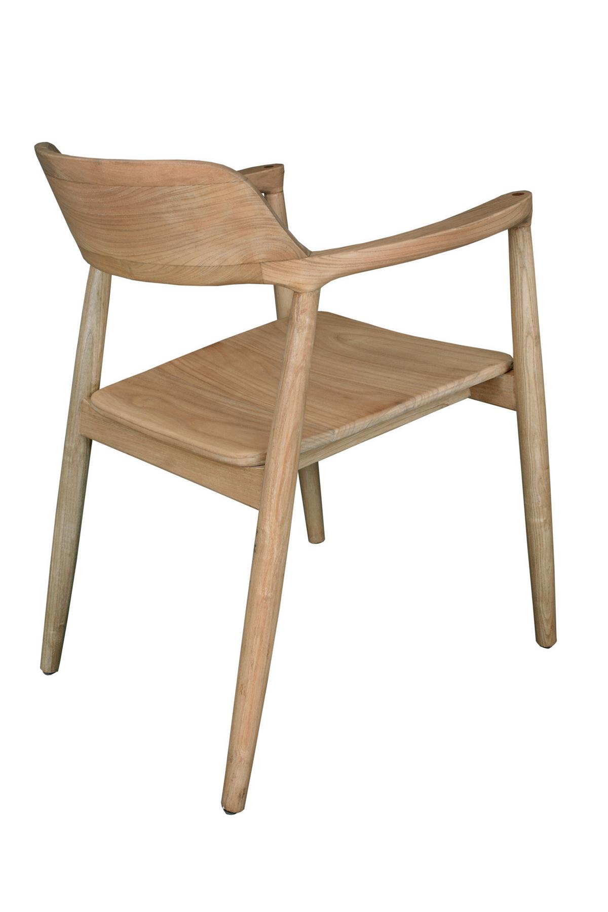 Armlehnstuhl Scandi Holz Naturfarben, B: 57 Cm - Naturfarben, ROMANTIK / LANDHAUS, Holz (57/76/61cm)