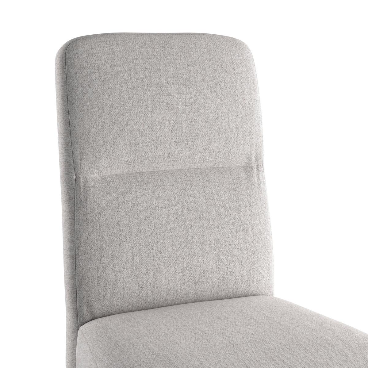 Vierfußstuhl Emma Ii Webstoff Hellgrau, B: 43 Cm - Eichefarben/Hellgrau, KONVENTIONELL, Holz/Textil (43/91/58cm)