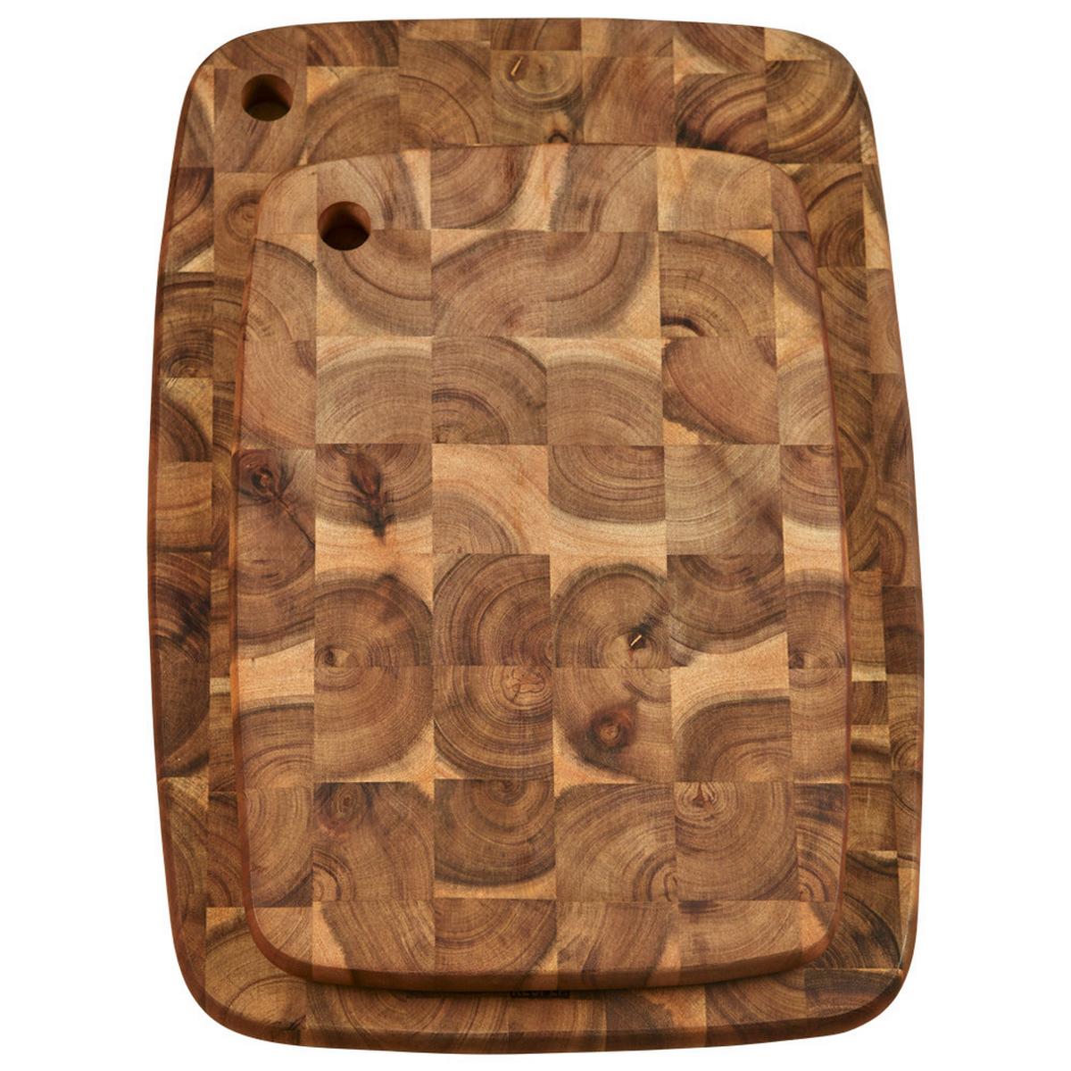 Schneidebrett-Set Braun 2-teilig - Braun, Basics, Holz - Kesper