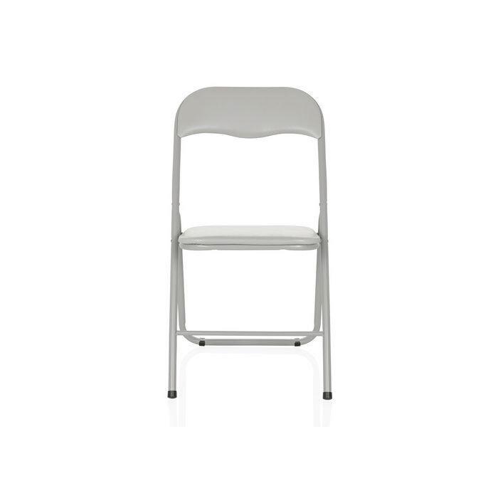 Klappstuhl Tudela Basic Grau B: 44 Cm - Grau, MODERN, Metall (44/81/48cm) - MID.YOU