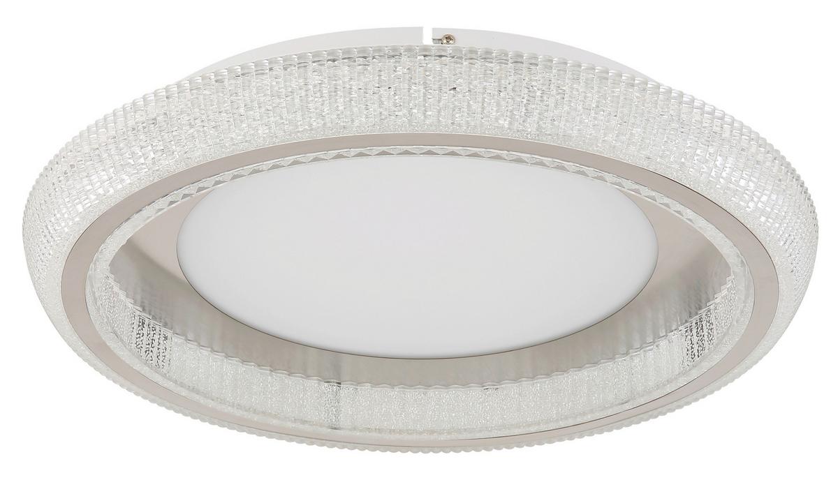 Led-deckenleuchte 48375-45 - Klar/Opal, Design, Kunststoff/Metall (50/8,5cm) - Globo