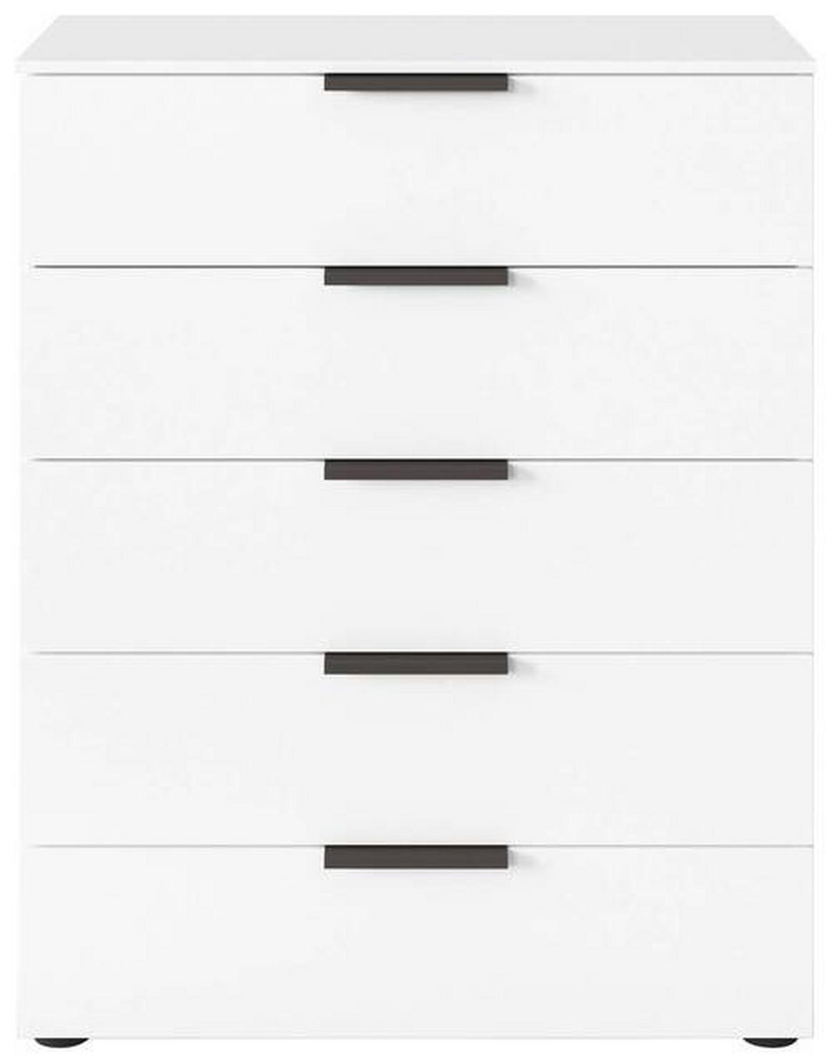 Kommode 80 Cm Flipp Weiß/graphitfarben - Schwarz/Graphitfarben, MODERN, Holzwerkstoff (80/100/42cm) - Rauch Möbel