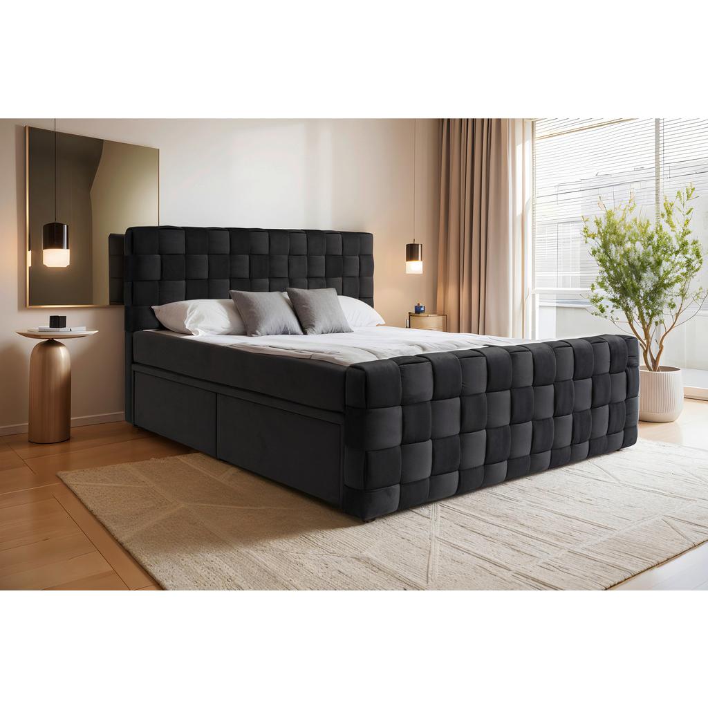 Boxspringbett mit Topper 180x200 Zante