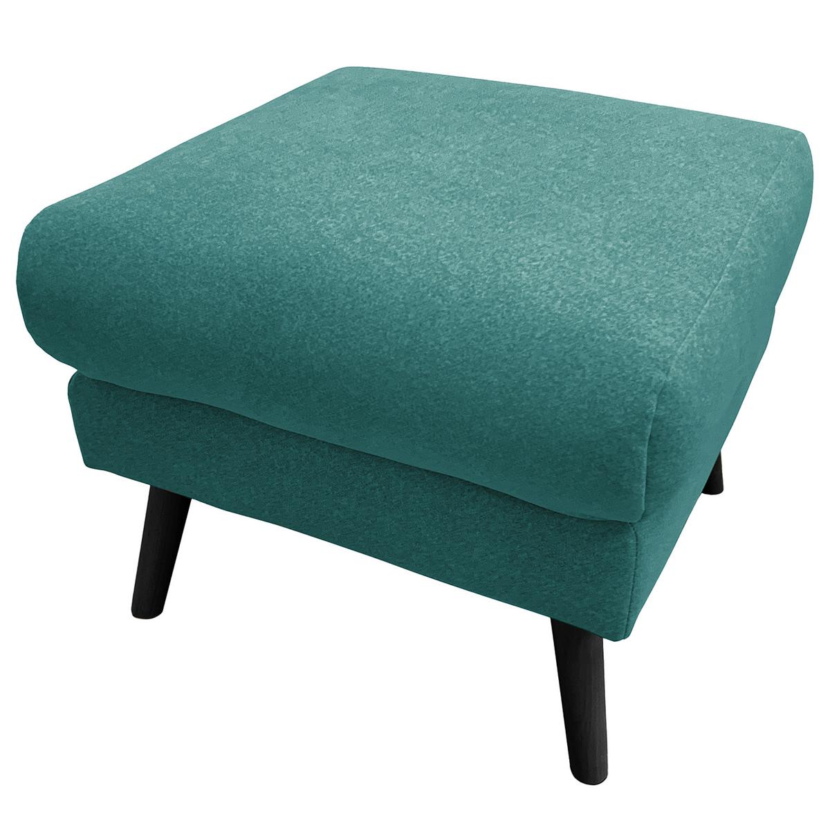 Hocker Tromso Türkis B: 61 Cm - Türkis/Schwarz, Design, Textil (61/49/65cm) - Livetastic