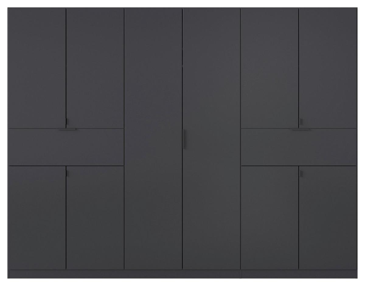 Drehtürenschrank 71 Cm Ticao Grau - Grau, MODERN, Holzwerkstoff (271/210/54cm) - Rauch Möbel