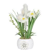 Kunstblume Wiesenblume - Weiß, Basics (20cm)