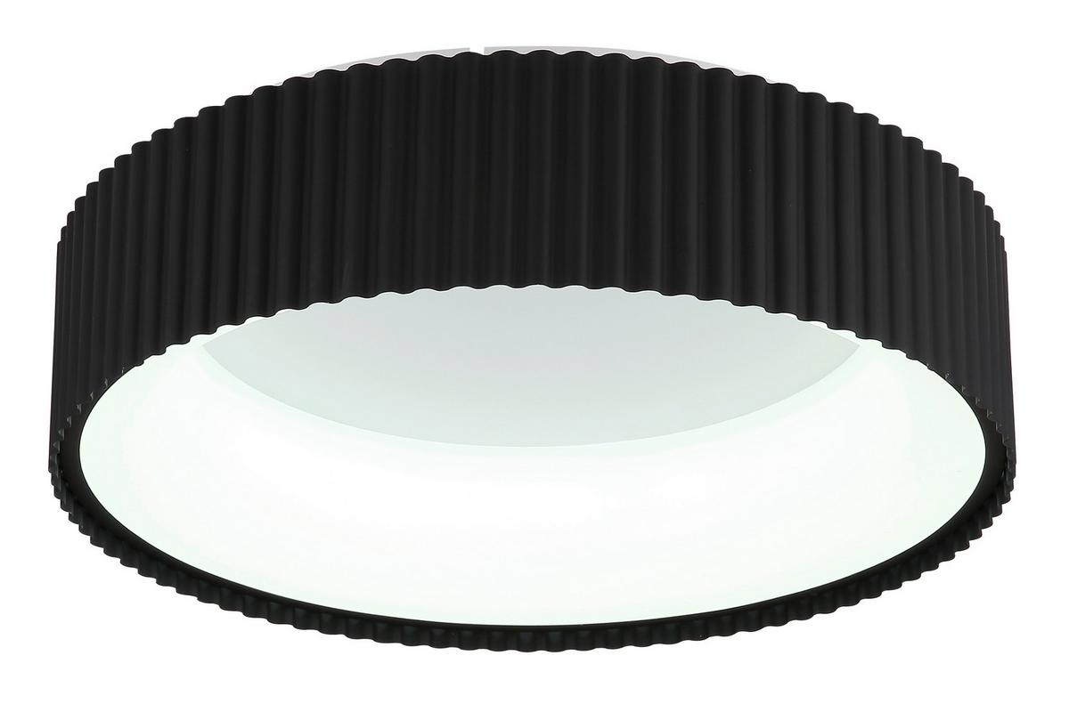 STROPNÍ LED SVÍTIDLO KEMP - bílá/černá, Basics, kov/plast (46/13cm) - Globo