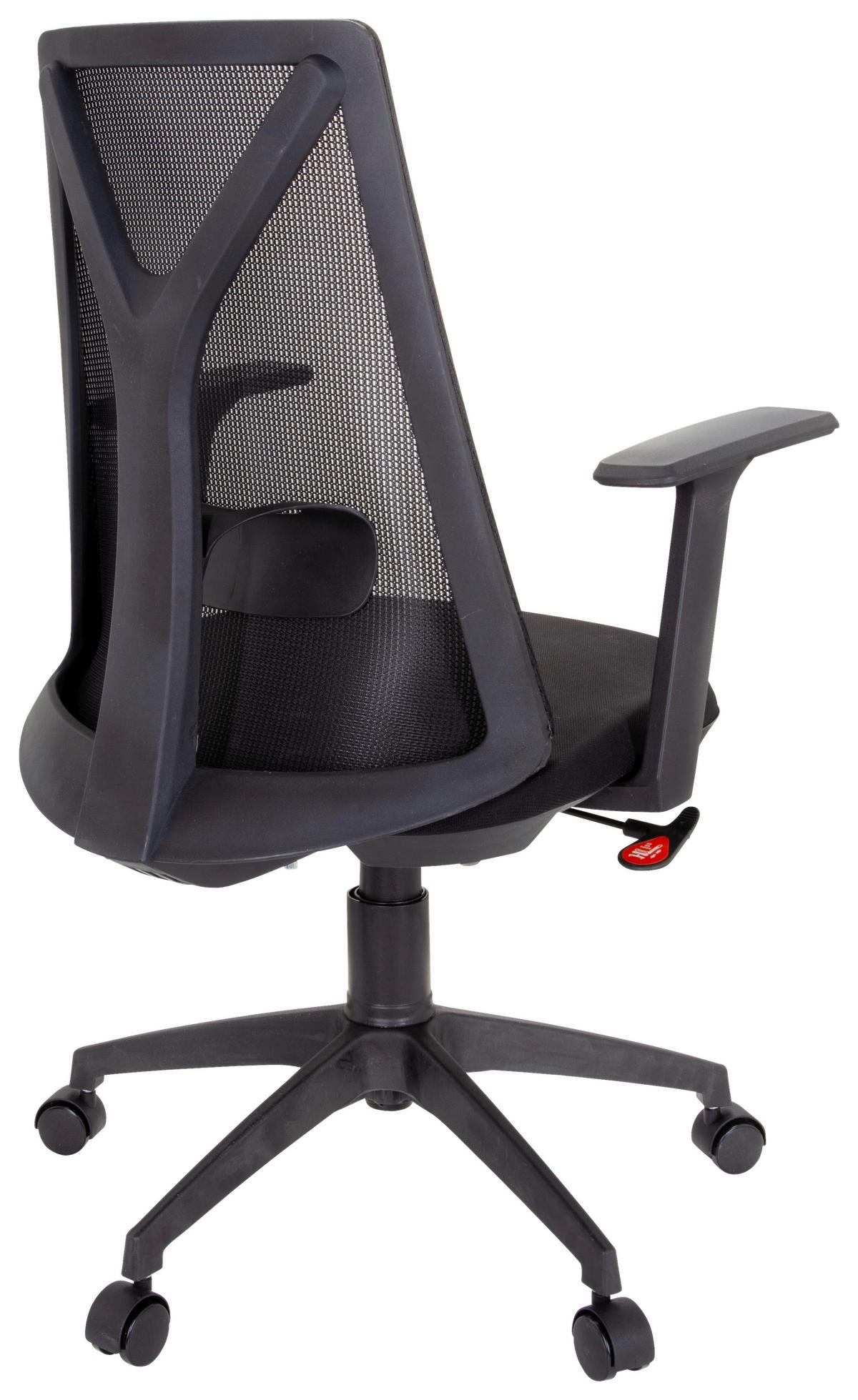 Bürostuhl Falun Basic Schwarz Bis 120 Kg - Schwarz, Basics, Kunststoff/Textil (64/100/60cm) - MID.YOU