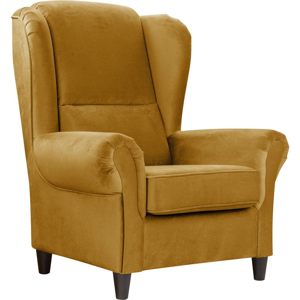 Ohrensessel Baron Senfgelb B: 94 cm