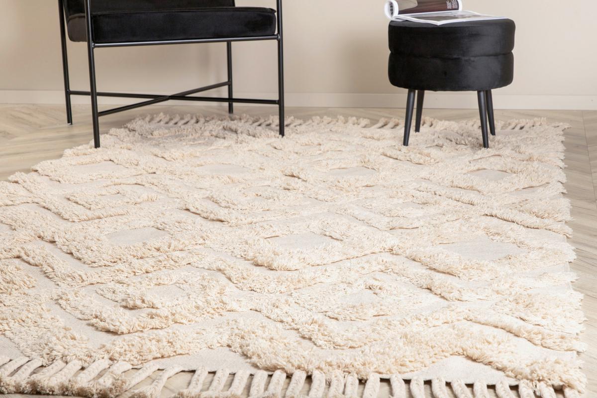 Hochflorteppich Hilma - Beige, LIFESTYLE, Textil (200/300cm) - P & B