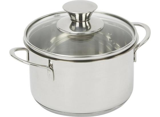 Kochtopf Edelstahl, 0,8 Liter - Edelstahlfarben, KONVENTIONELL, Glas/Metall (14/9cm) - Berndorf Kochtopf Edelstahl, 0,8 Liter - Edelstahlfarben, KONVENTIONELL, Glas/Metall (14/9cm) - Berndorf