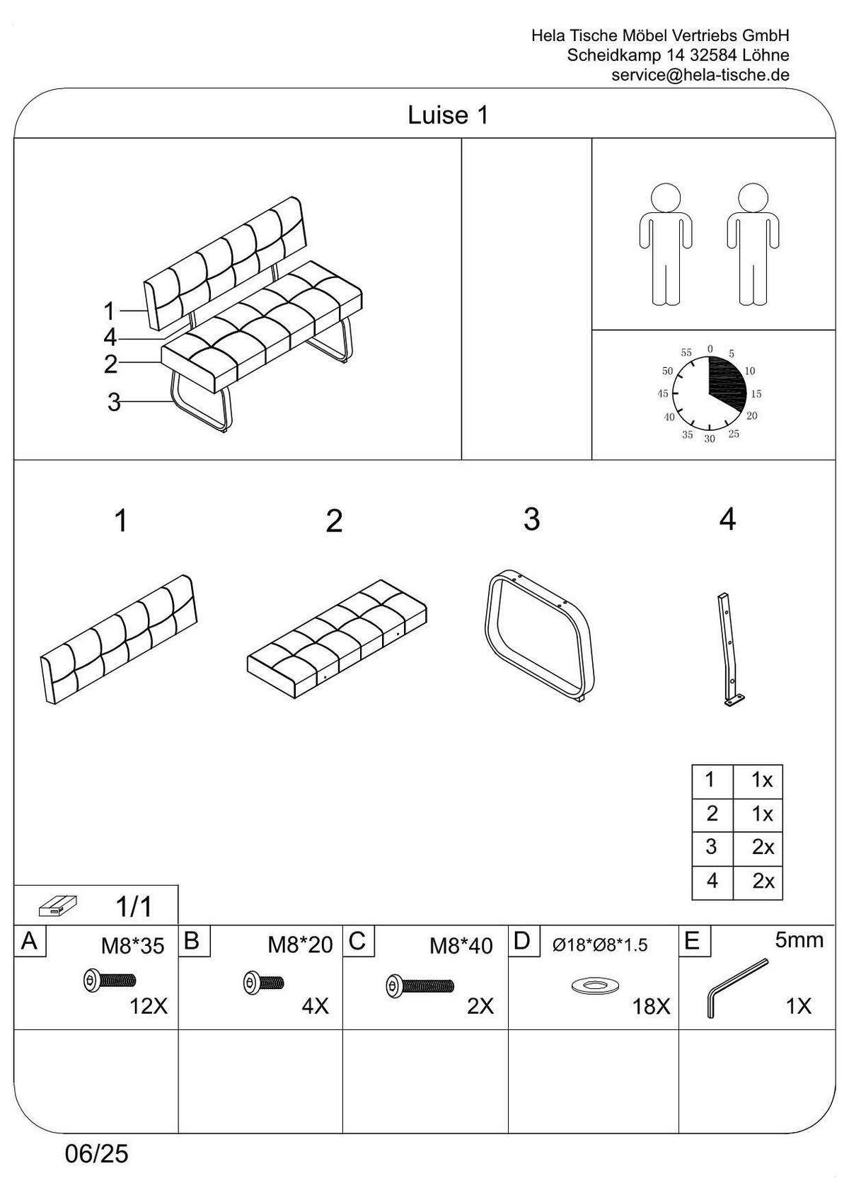 Tischgruppe Luise I G - Anthrazit/Eiche Artisan, MODERN, Holzwerkstoff/Textil (120-160/76/80cm) - MID.YOU