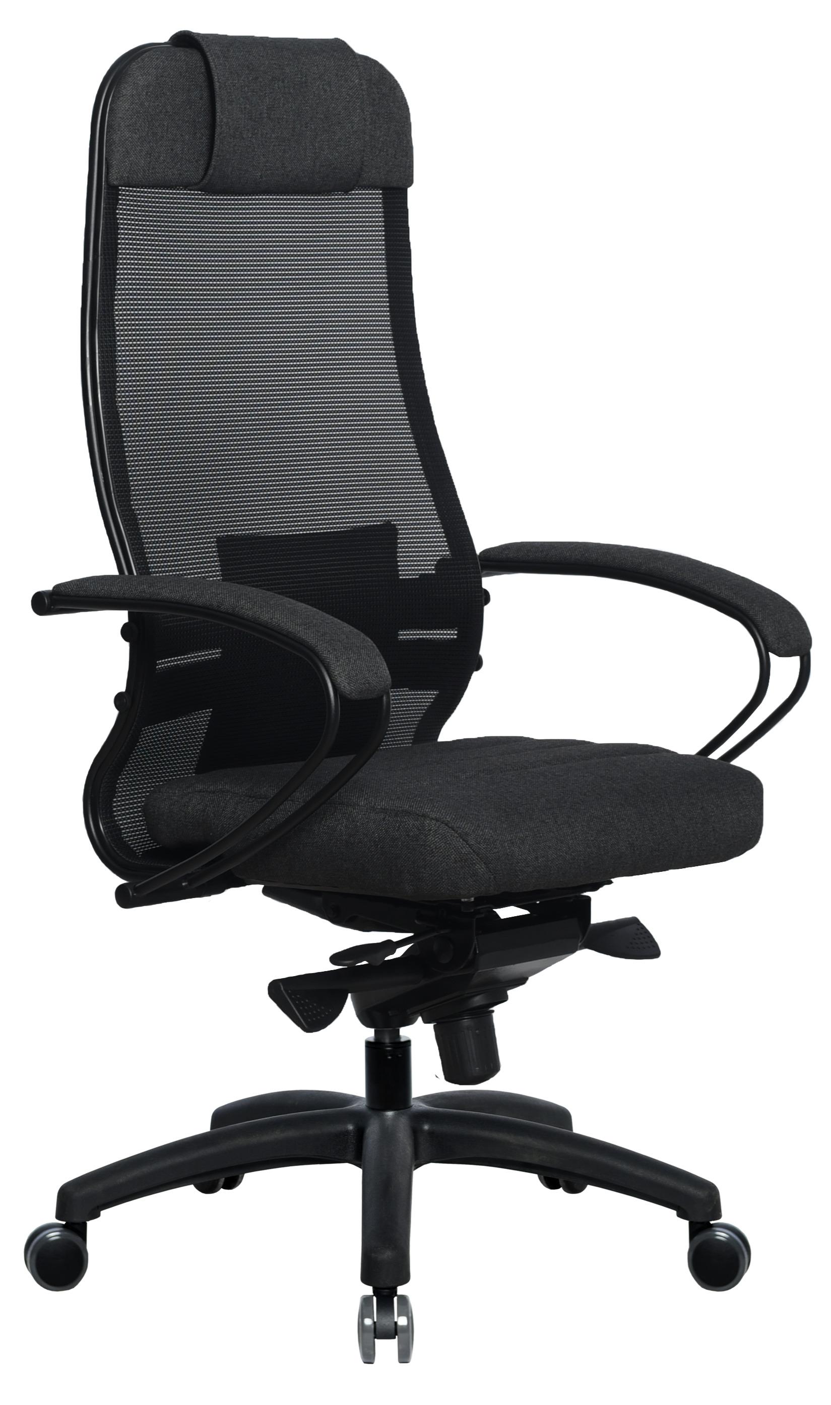 Kancelářska Židle V Tmavě Šedé - šedá/černá, Moderní, kov/textil (69/123-131/71cm) - Premium Living