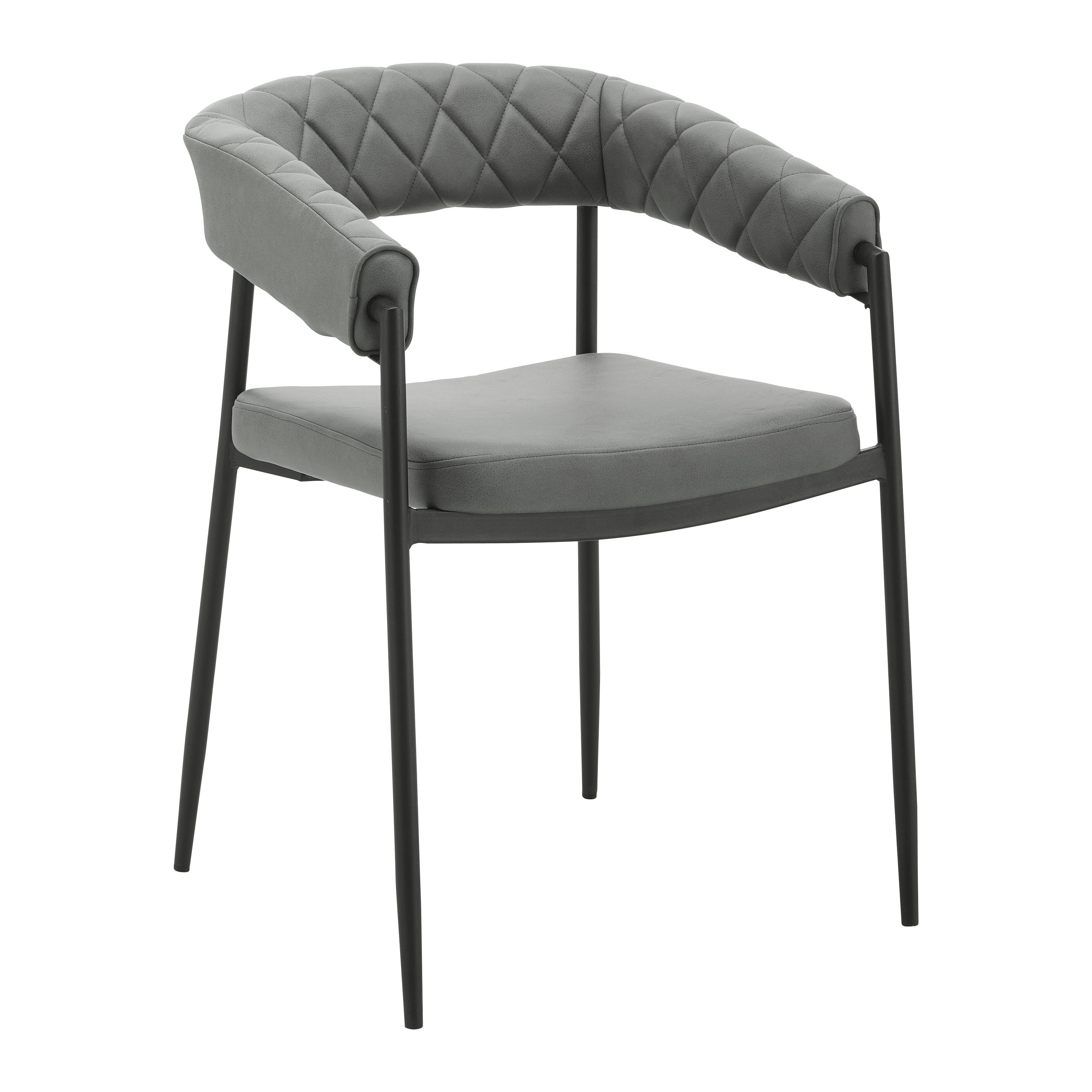 Jedálenská stolička LANI, zelená - čierna/sivá, Modern, kov/drevo (55/76/57cm) - Bessagi Home