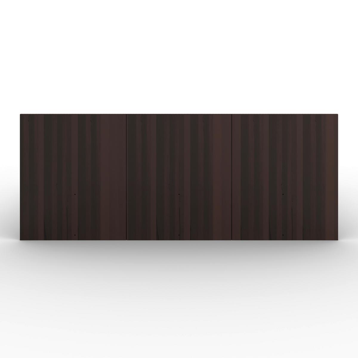 Dřevěná postel DUNA 180×200 cm, dřevo, tmavě hnědá - tmavě hnědá, Moderní, dřevo (180/200cm) - Bessagi Home
