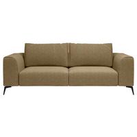 Trojmiestna pohovka SEUL, zlatá - čierna/zlatá, Design, kov/drevo (246/87/88cm) - MID.YOU
