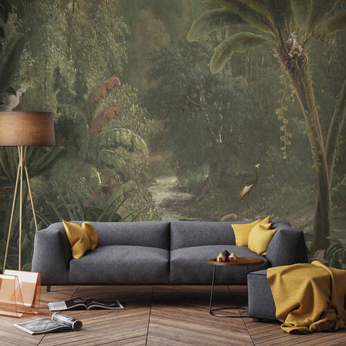 Fototapete Jungle - Multicolor, Basics, Papier/Kunststoff (300/280/8cm)