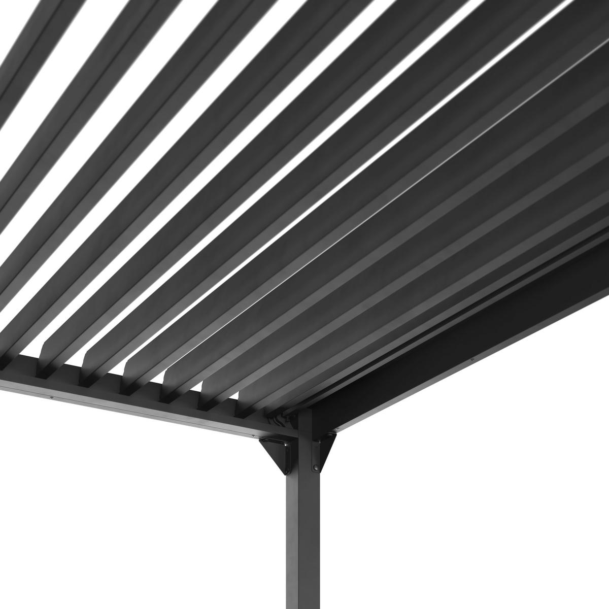 Pavillon Lima - Anthrazit, MODERN, Metall (300/227/300cm) - Beldano