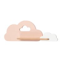 Kinderwandleuchte 21-75703 Cloud - Pink/Weiß, Basics, Holz/Holzwerkstoff (53/12/18.5cm)