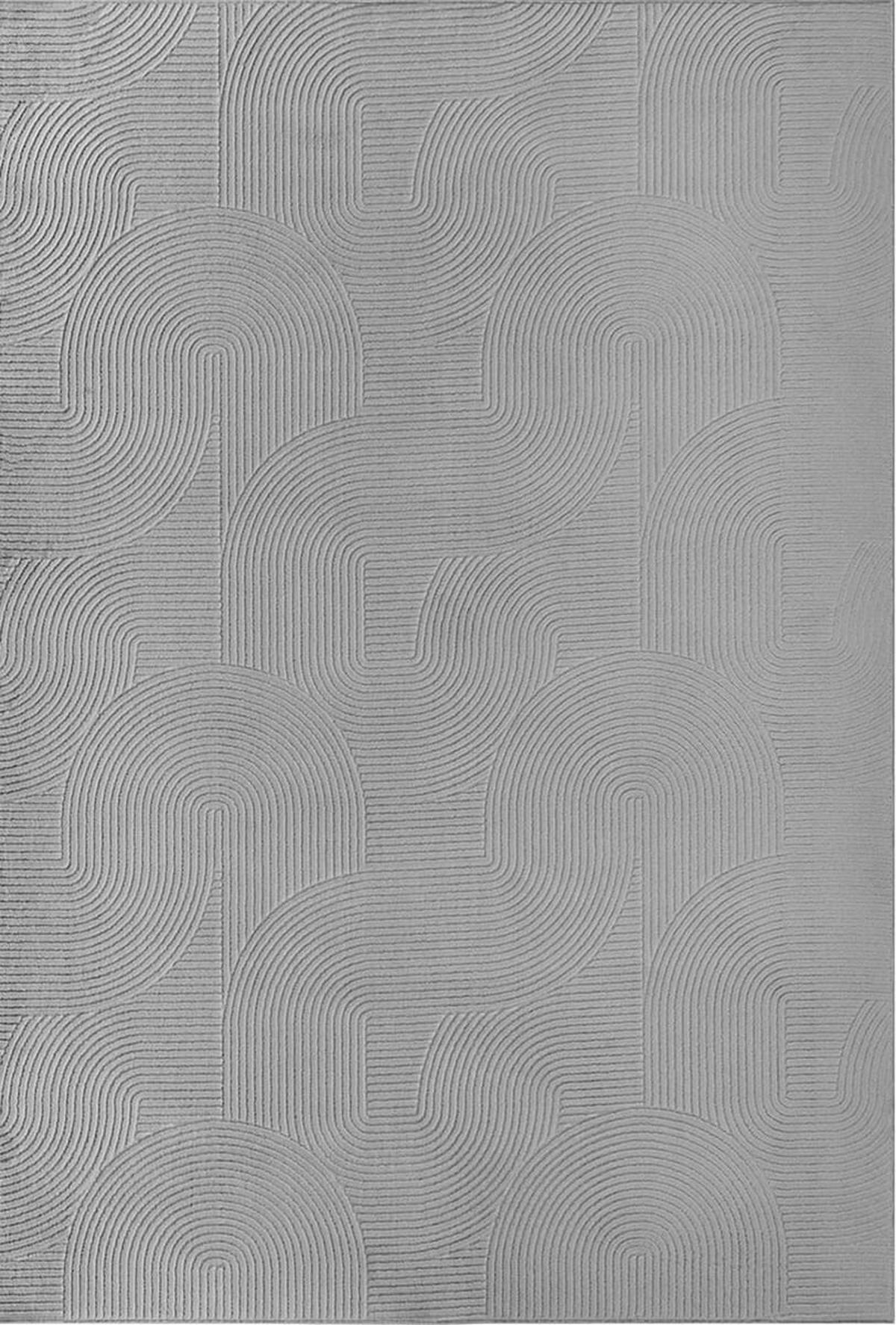 Webteppich Stilo - Grau, KONVENTIONELL, Textil (200/280cm)