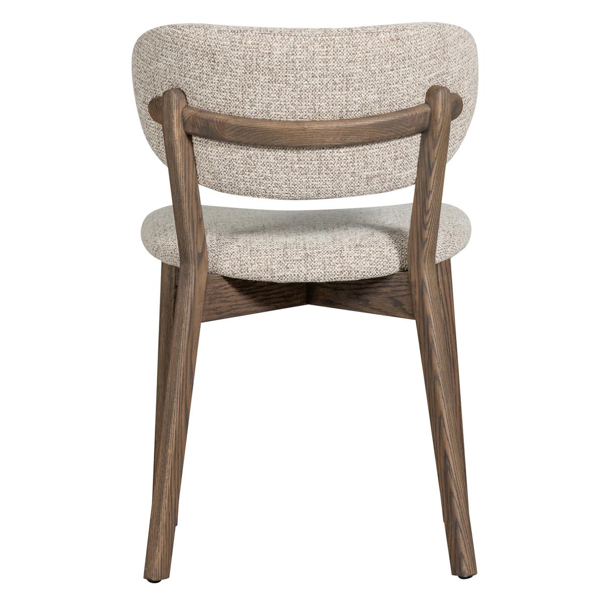 Stuhl-Set Udar Naturfarbe/Dunkelbraun B: 51cm - Dunkelbraun/Naturfarben, MODERN, Holz/Textil (51/82/60cm) - Livetastic