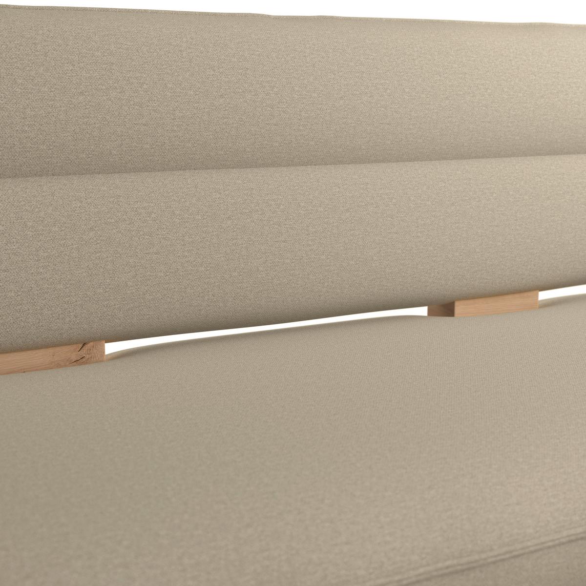 Eckbank Beluna Ii Webstoff Beige, B: 212cm - Eichefarben/Beige, KONVENTIONELL, Holz/Textil (212/170cm) - James Wood