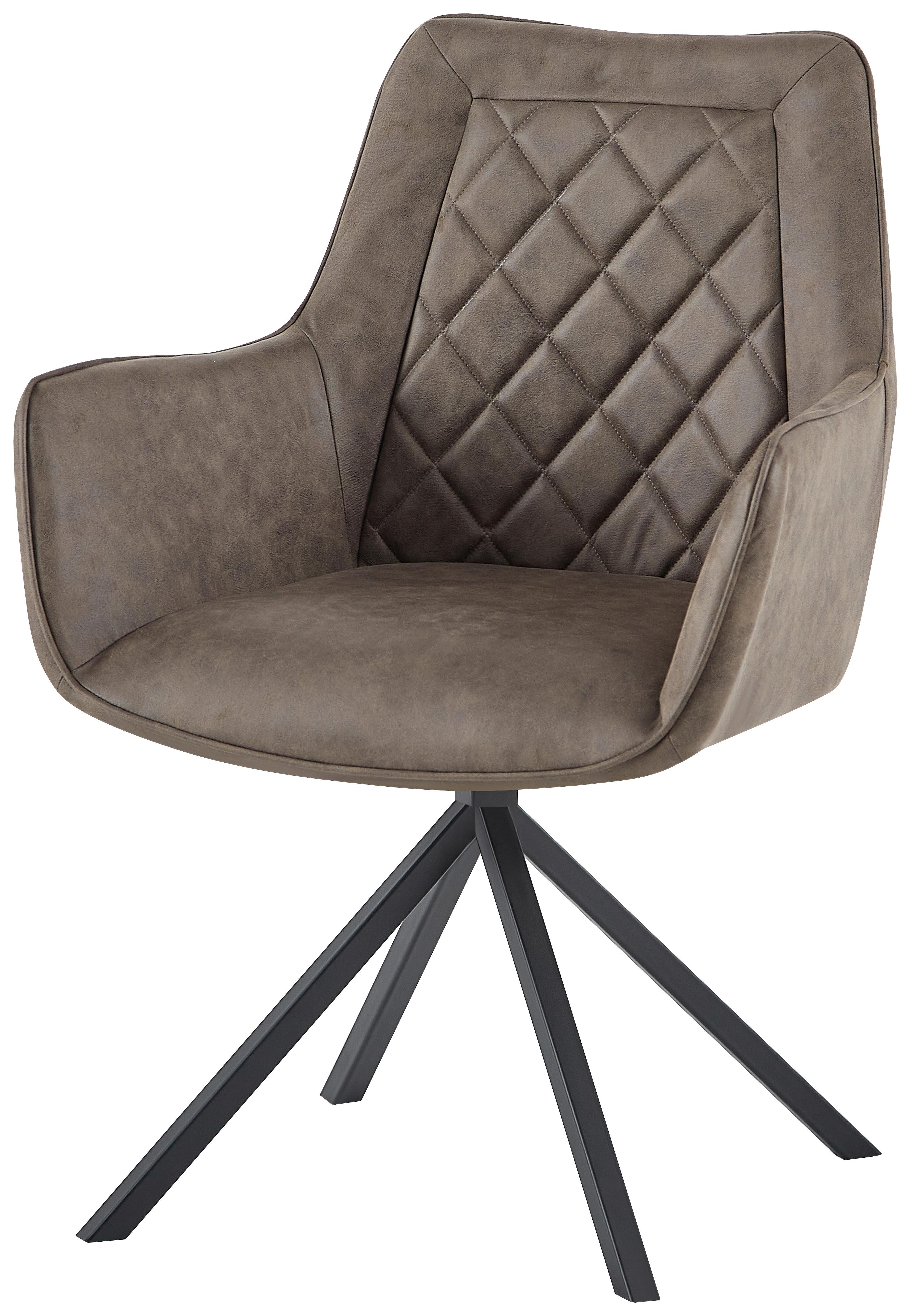 Armlehnstuhl Aeron 125 Braun - Braun, Design, Kunststoff/Metall (62/89/59.5cm) - Kayoom