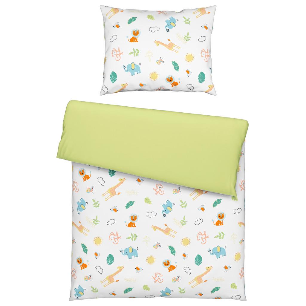 Babybettwäsche 135x100 cm Lilli Tier-Motiv Baumwolle