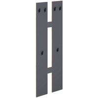 Wandgarderobe Salia Anthrazit/honigeiche - Honigeiche/Anthrazit, Design, Holzwerkstoff (57/140/20cm) - MID.YOU