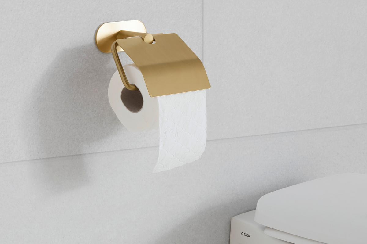 Držiák na toaletní papír TURBO-LOC -SB- - Lifestyle, kov (14/12,5/7cm) - Mömax