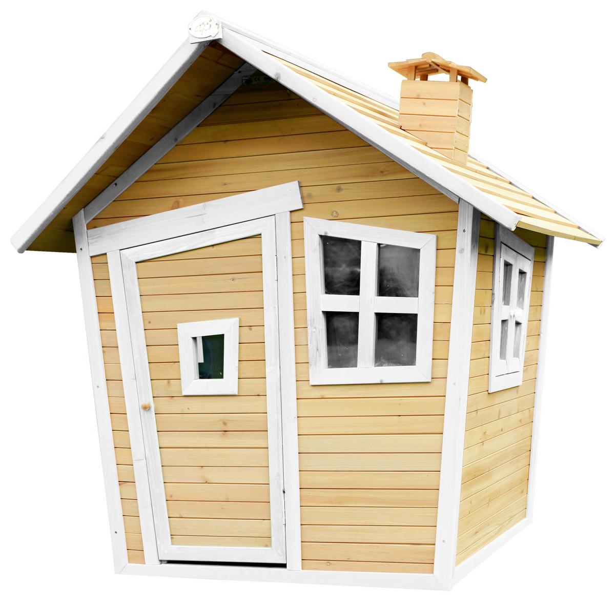 Spielhaus A030.044.01 - Braun/Weiß, KONVENTIONELL, Holz (144/146/157cm) - Ambia Garden