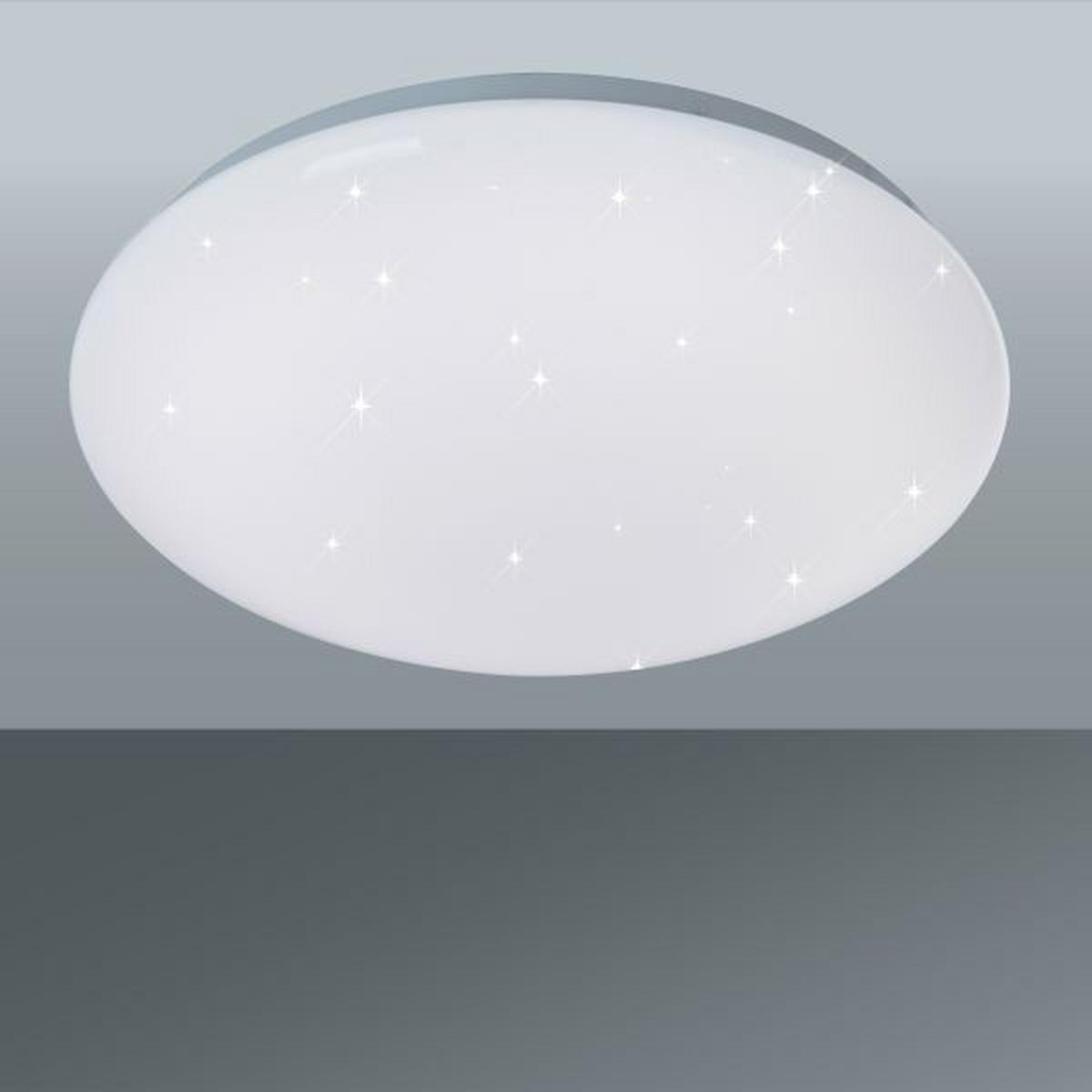LED stropná lampa Starlight Ø 29cm, 12,5 Watt - biela, Konventionell, kov/plast (29/9,5cm) - Mömax