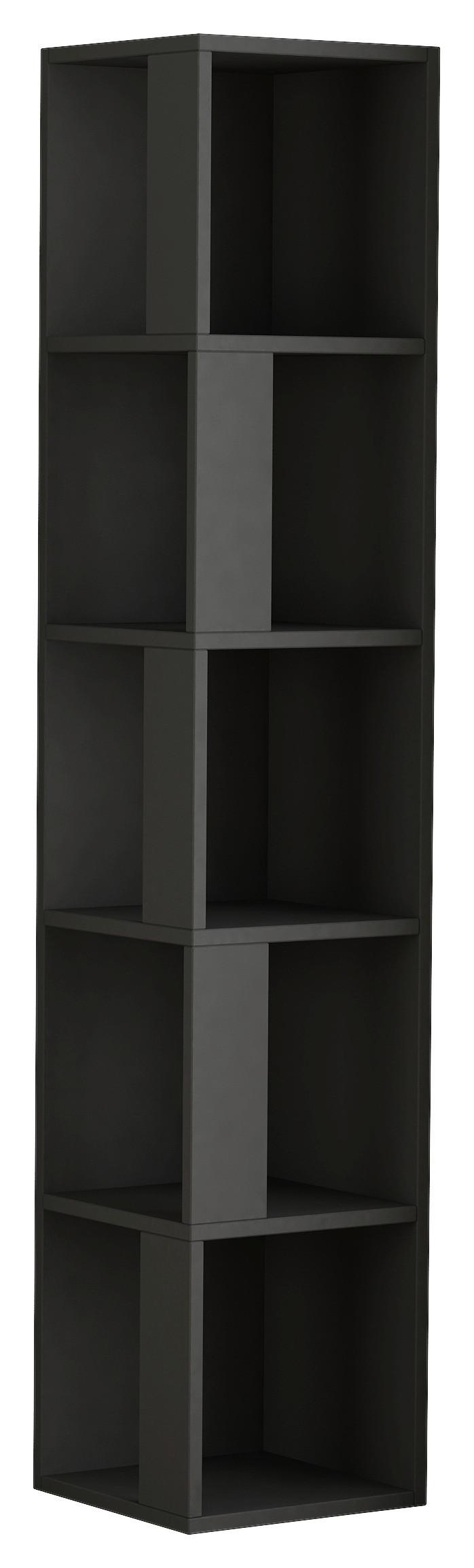ECKREGAL PIANO ECKREGAL - Anthrazit, Design, Holzwerkstoff (32/159/32cm) - Livetastic