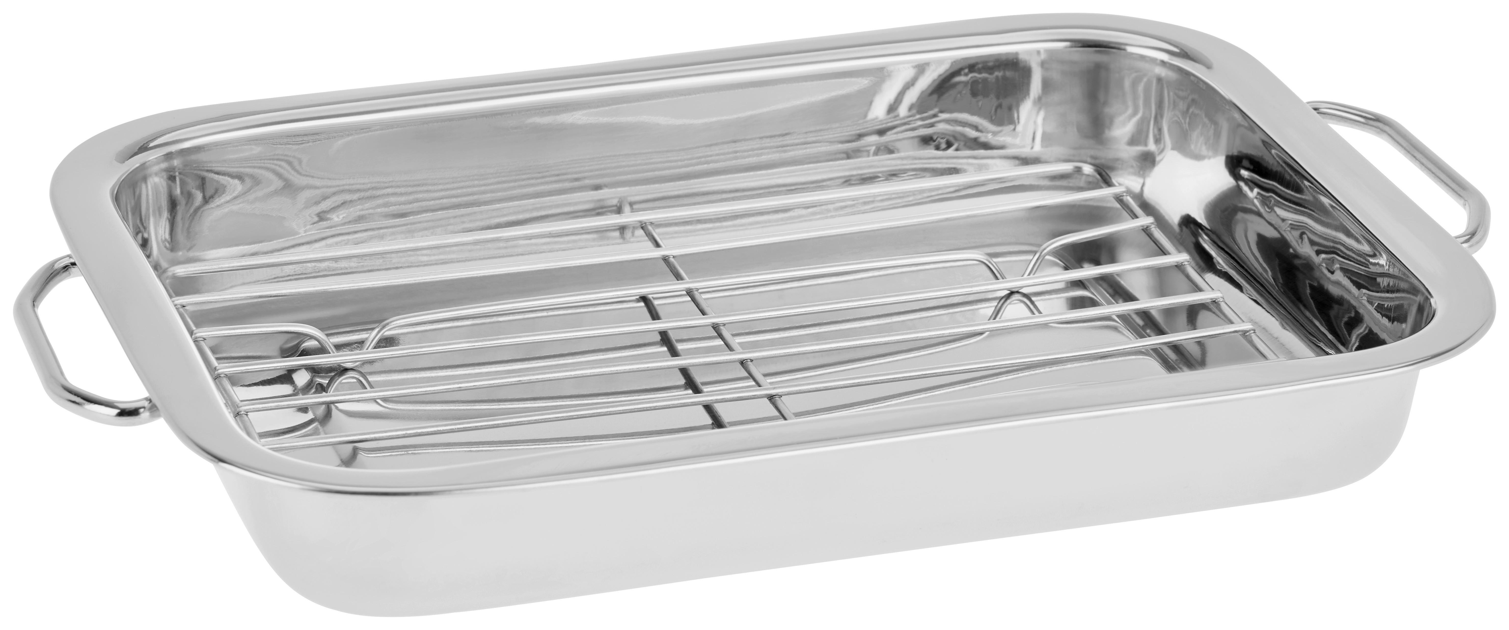 Tepsi Esha - nemesacélszínű, Konventionell, fém (31/23/5cm) - Luca Bessoni