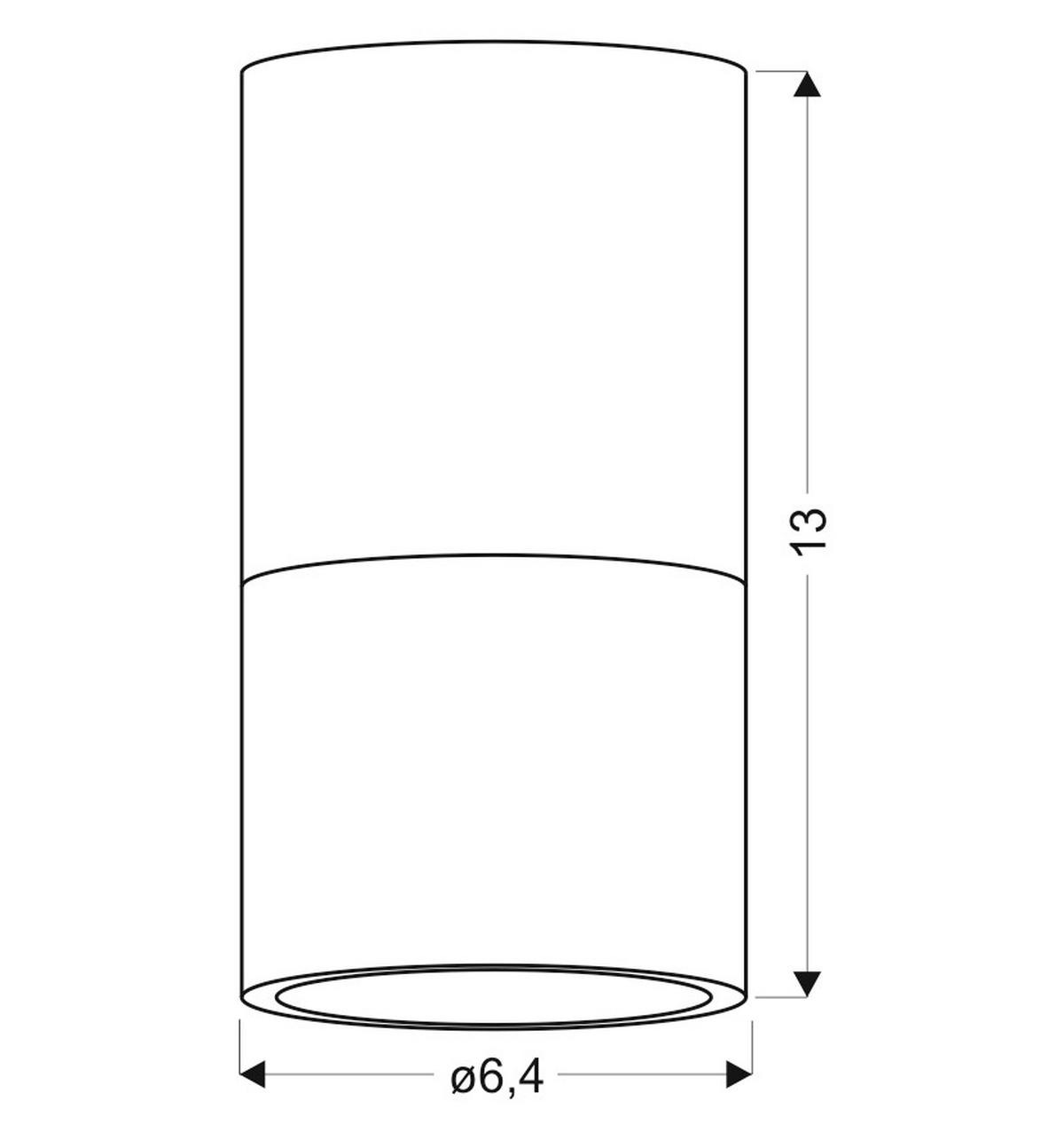 Deckenleuchte 2273686 - Weiß, Basics, Metall (6,4/6,4/13cm)