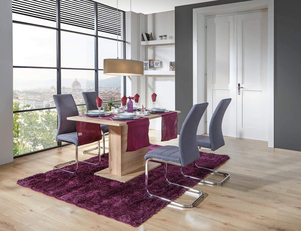 JÍDELNÍ STŮL OSKAR 138 - barvy dubu, Moderní, kompozitní dřevo (138/76/80cm)